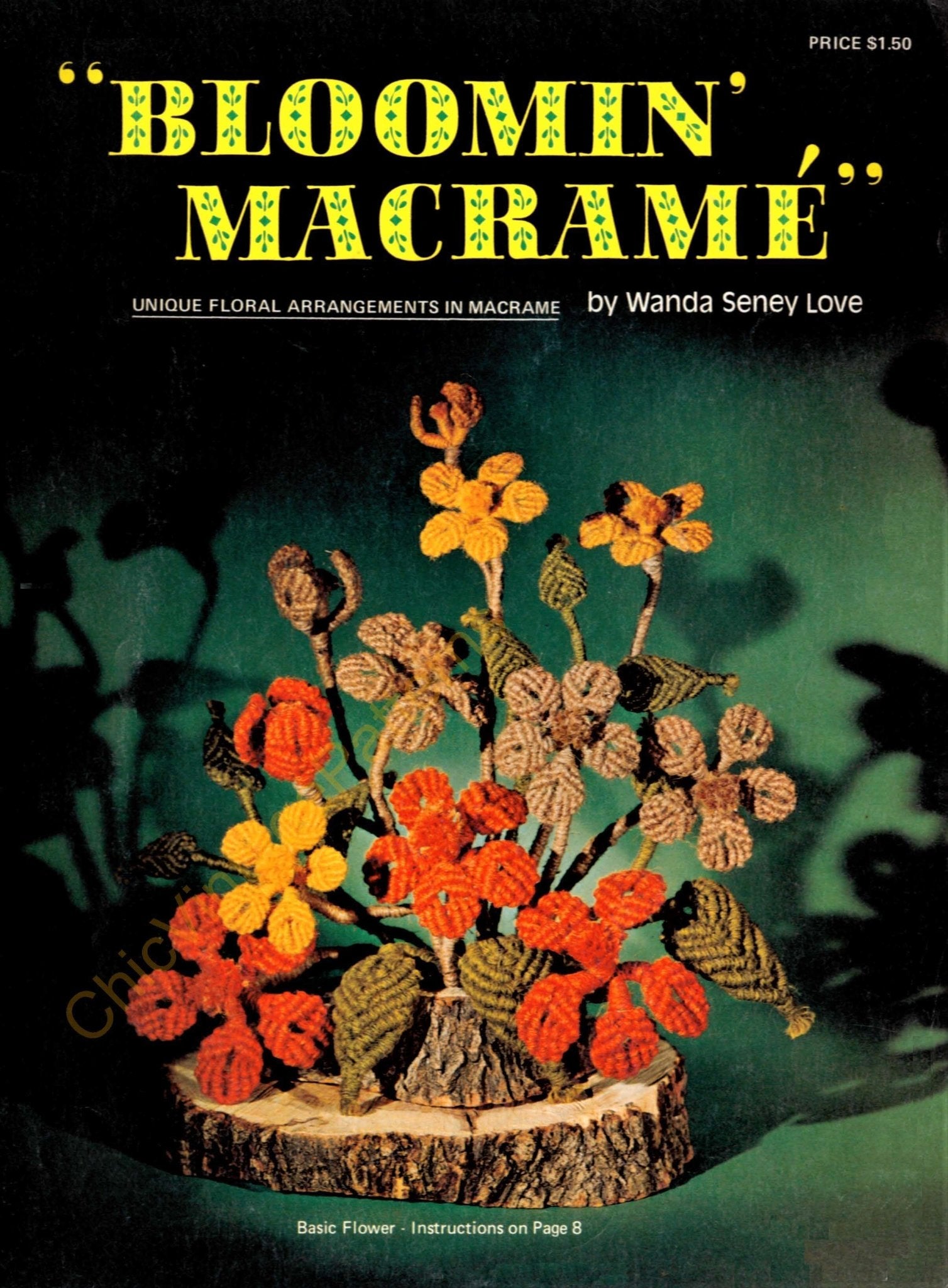 Vintage "Bloomin' Macrame" Pattern Book, PDF Book, Instant Download