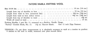 1940's Knitted Dress, Long or Short, Stunning, Digital Download