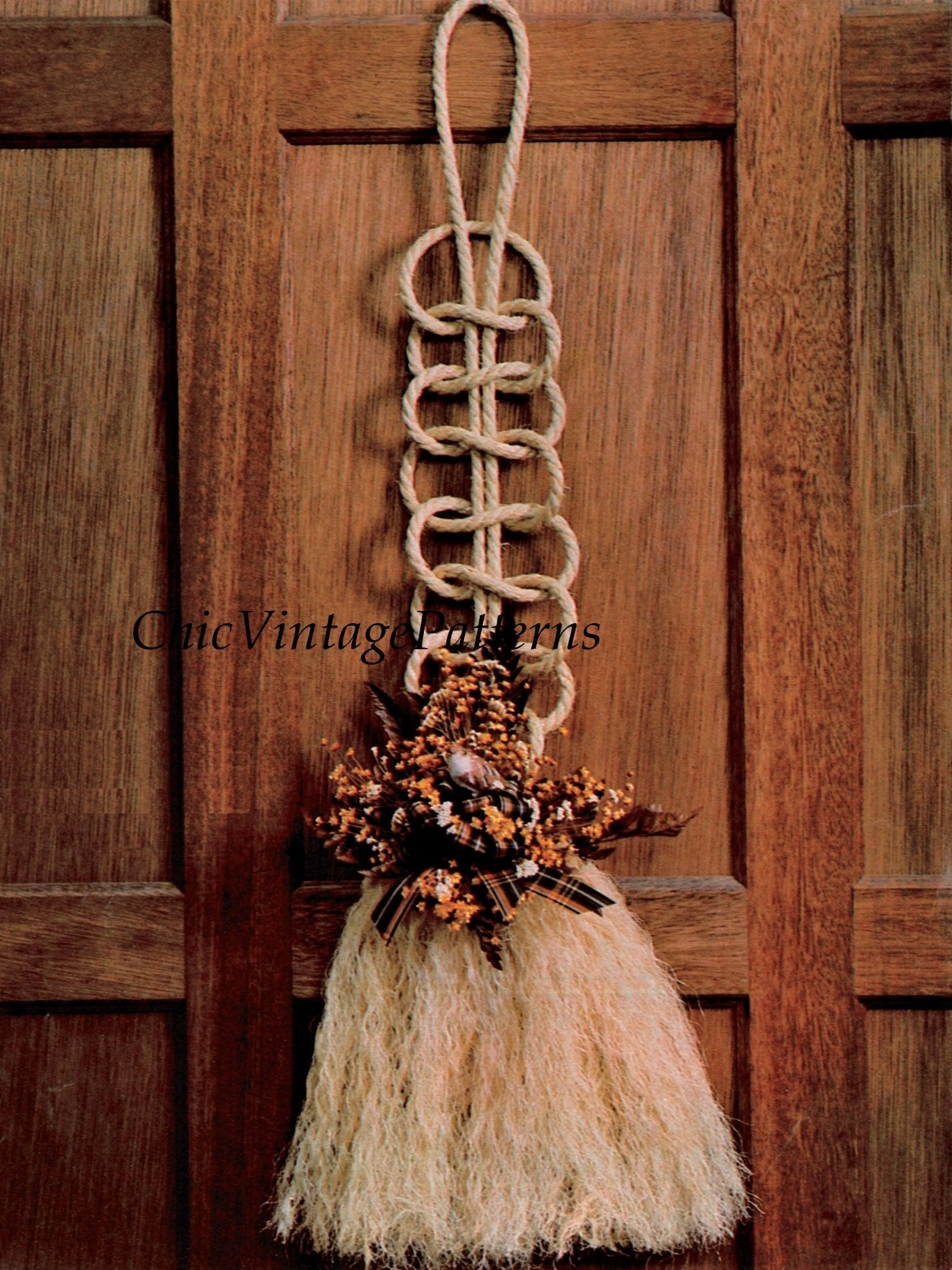 Easy-to-Make Macrame Wall or Door Decoration, Instant Download
