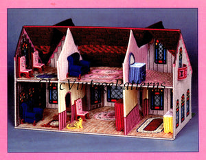 Plastic Canvas Doll's House Pattern, Instant Download