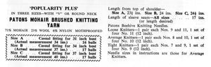 Knitted Sweaters, His & Her Mohair Jumper Pattern, Instant Download