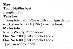Ladies Bed Cape Pattern, PDF Crochet Pattern