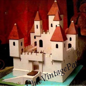 Vintage Castle with Moat Pattern, Woodworking Pattern, Instant Download