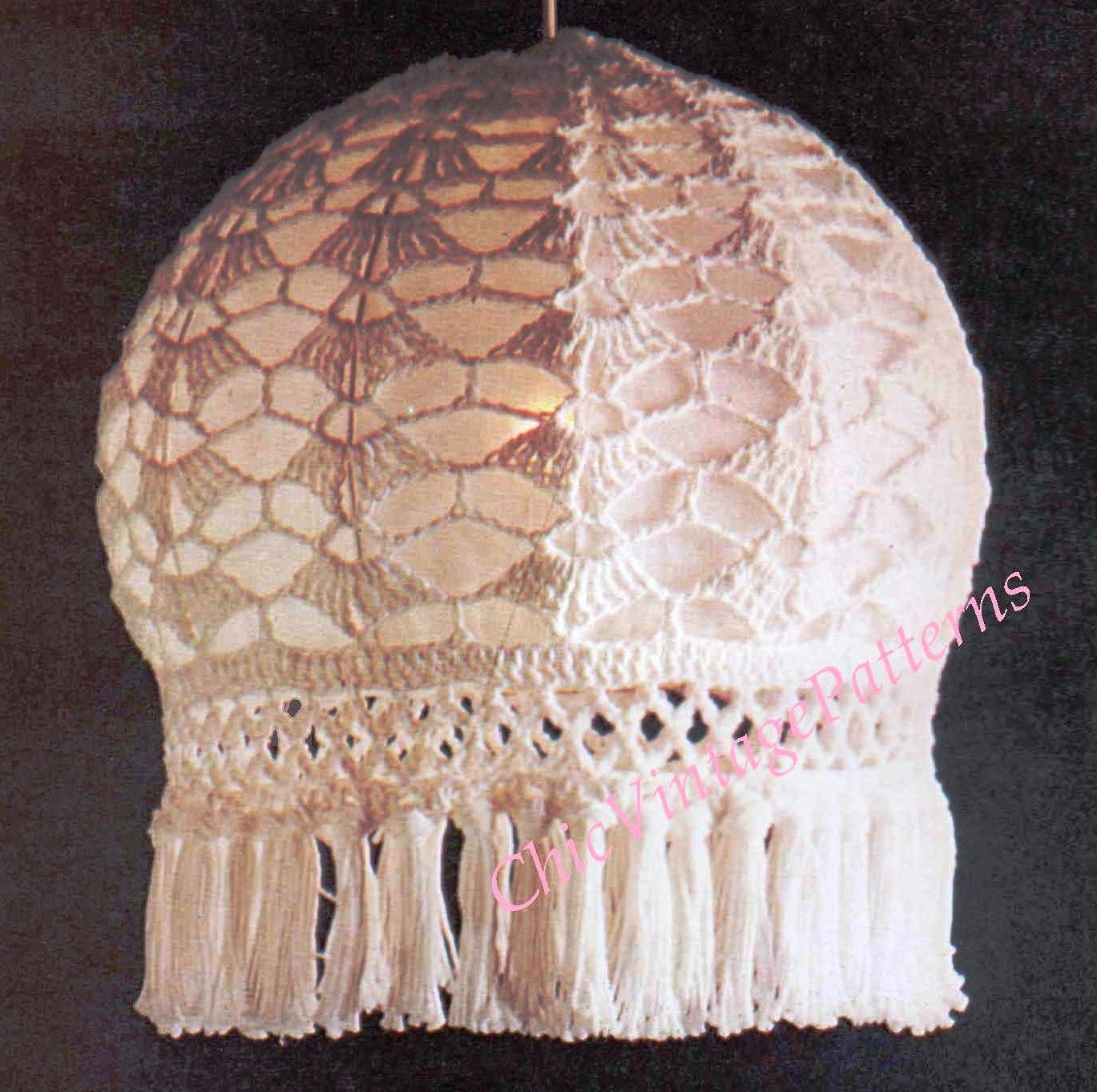 How To Make A Crochet Lampshade, Instant Download Pattern