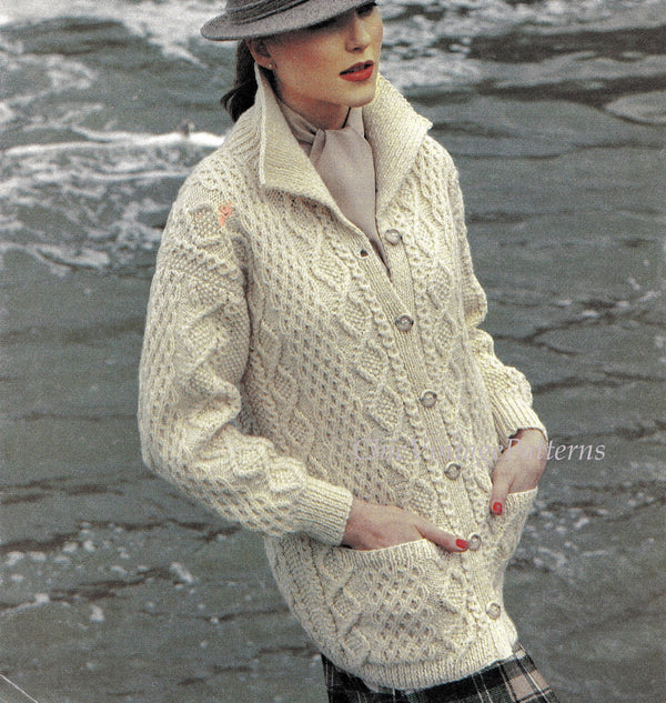 Bundle of Aran Knitting Patterns, Instant Download | ChicVintagePatterns