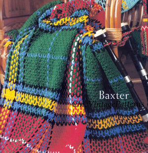 Bundle of Crochet Tartan Afghan Rug Patterns, Instant Download