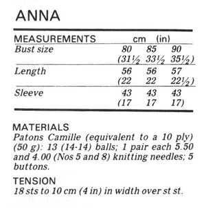 Ladies Knitted Cardigan Pattern, Batwing Sleeves, Instant Download