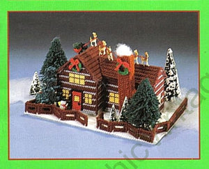 The Christmas Village Plastic Canvas Pattern, Instant Download