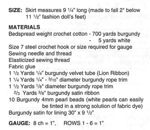 Charming Christmas Doll's Dress Pattern, 11.1/2 inch Doll, Digital Download