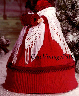 Charming Christmas Doll's Dress Pattern, 11.1/2 inch Doll, Digital Download