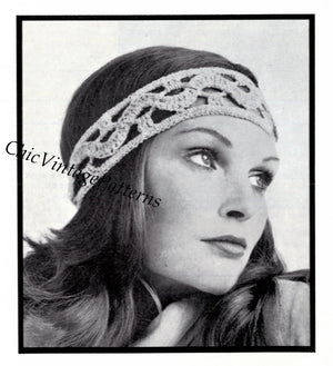 Pretty Crochet Headband, Free Digital Pattern, Instant Download