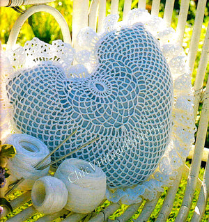 Pretty Crochet Heart Cushion, Free Digital Pattern, Instant Download