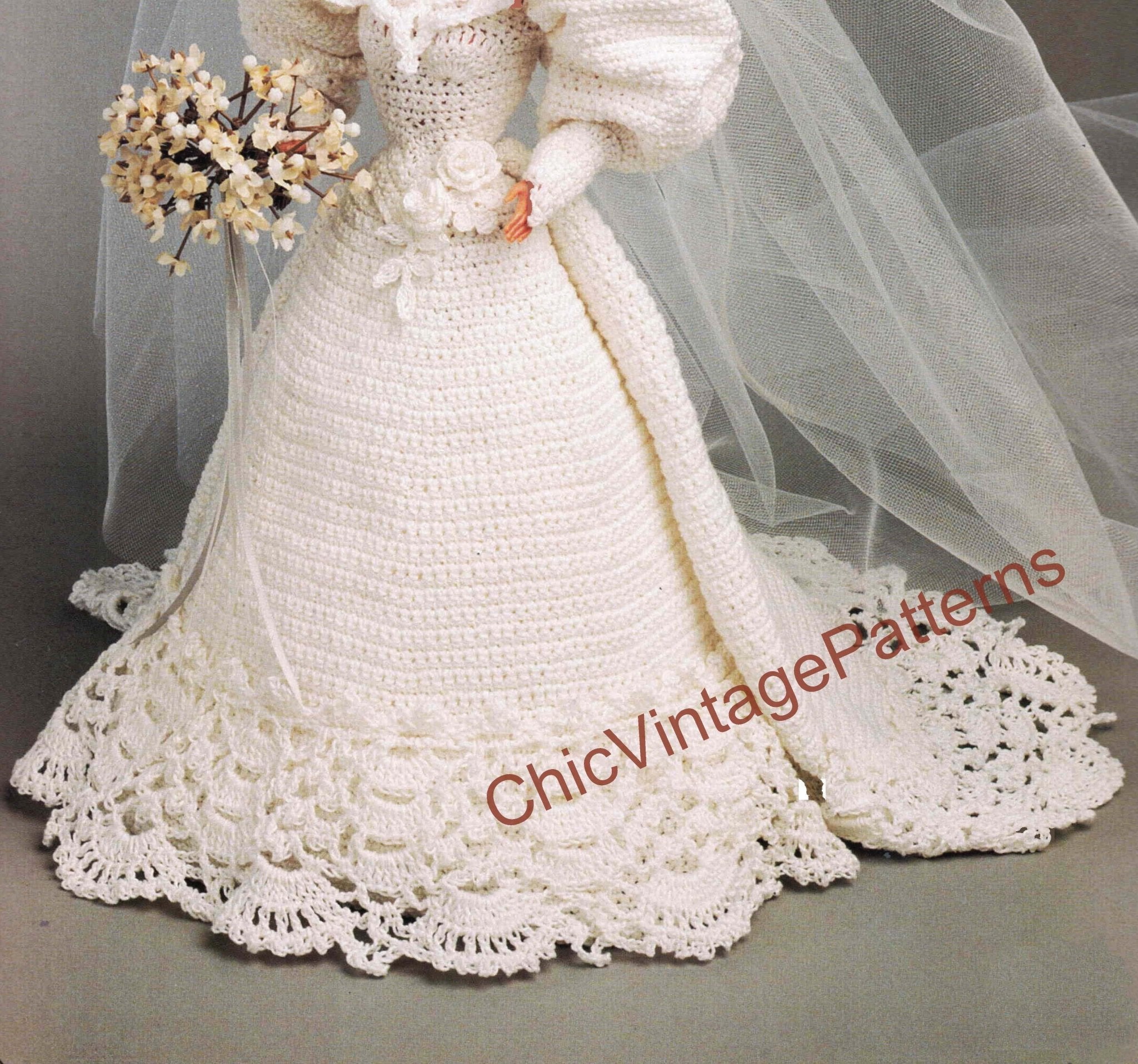 Fashion Doll Crochet Wedding Dress Pattern