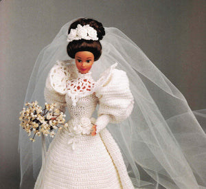 Bundle of Four Crochet Doll's Dress Patterns | ChicVintagePatterns