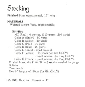 Christmas Stocking Crochet Pattern, Girl and Boy Sleeping, Instant Download