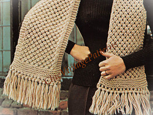 Knitted Hat and Scarf Free Pattern, Instant Download