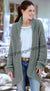 Ladies Crochet Hooded Casual Jacket, Instant Download