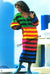 Knitted Rainbow Dress Pattern, Instant Download