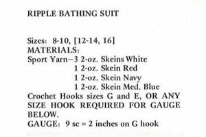 Ladies Crochet Swimsuit Pattern, Halter Neck Bathing Suit, Instant Download