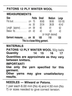 Ladies Sweater Knitting Pattern, Elegant Design, Instant Download