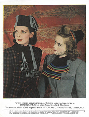 Vintage Stitchcraft Book, November & December 1946, Instant Download