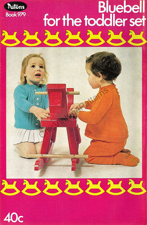Patons "Bluebell for the Toddler Set" PDF Book, Instant Download