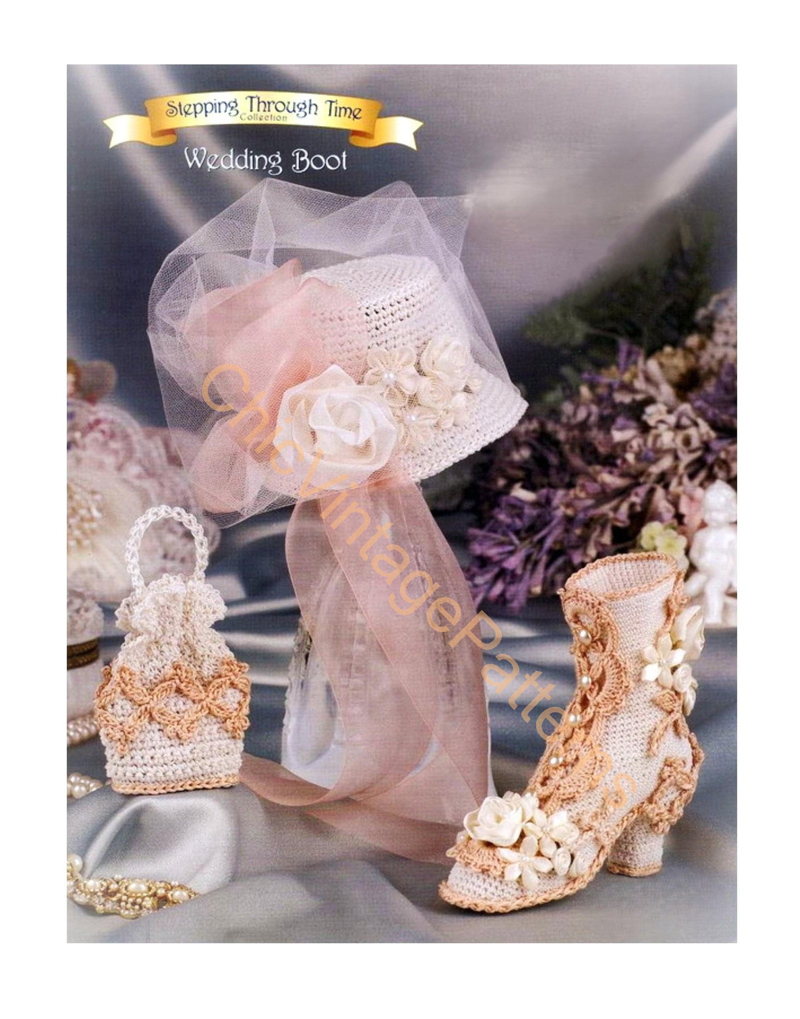 Miniature Shoe Society Crochet Pattern, Wedding Decor, Instant Download