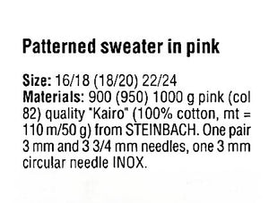 Ladies Lacy Cable Sweater Knitting Pattern, Instant Download