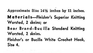 1940's Handbag Crochet Pattern, Ladies Drawstring Bag,  Digital Pattern