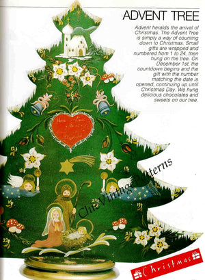 Christmas Tree Advent Calendar Pattern, Craft Pattern, Instant Download