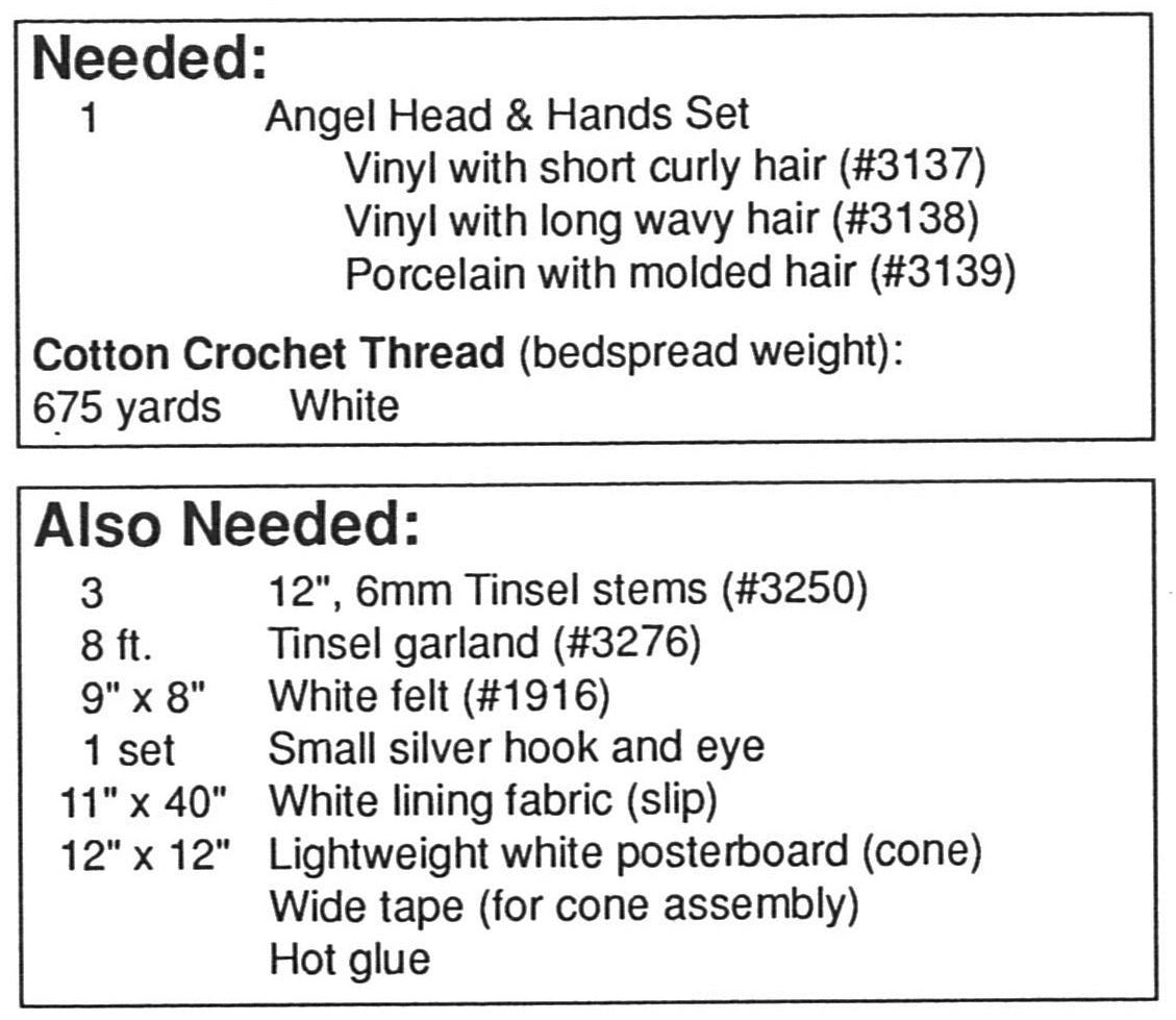 Crochet Angel Pattern, Christmas Decoration, Instant download