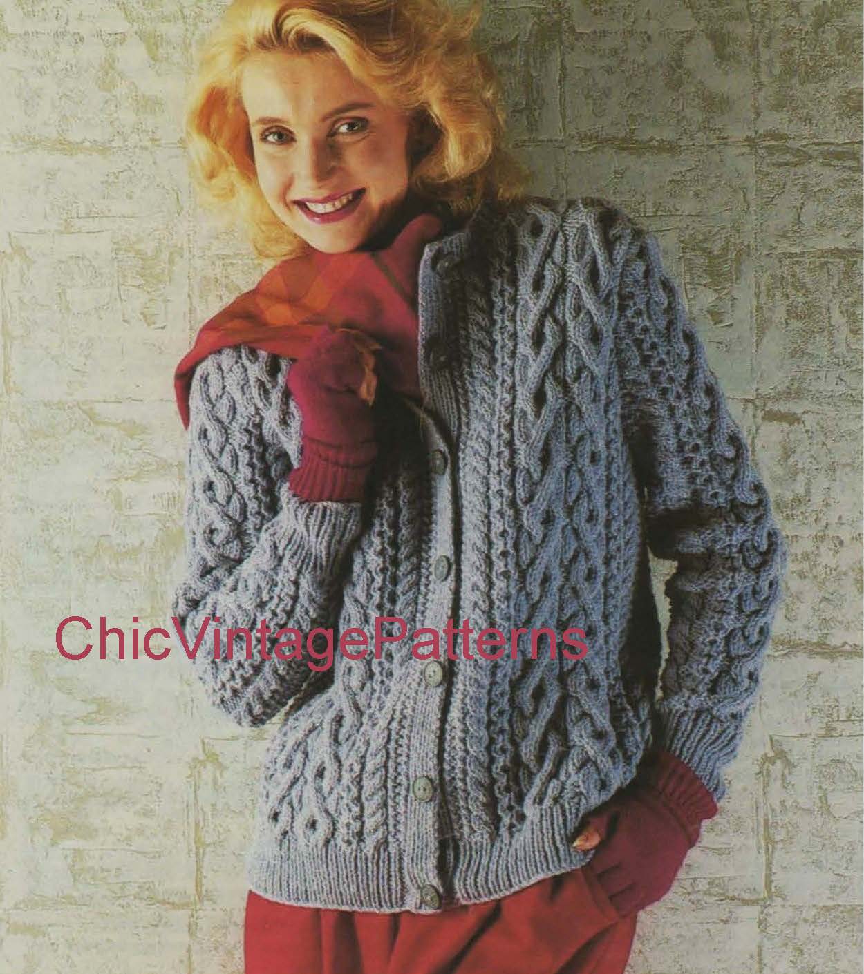 Free aran deals knitting patterns