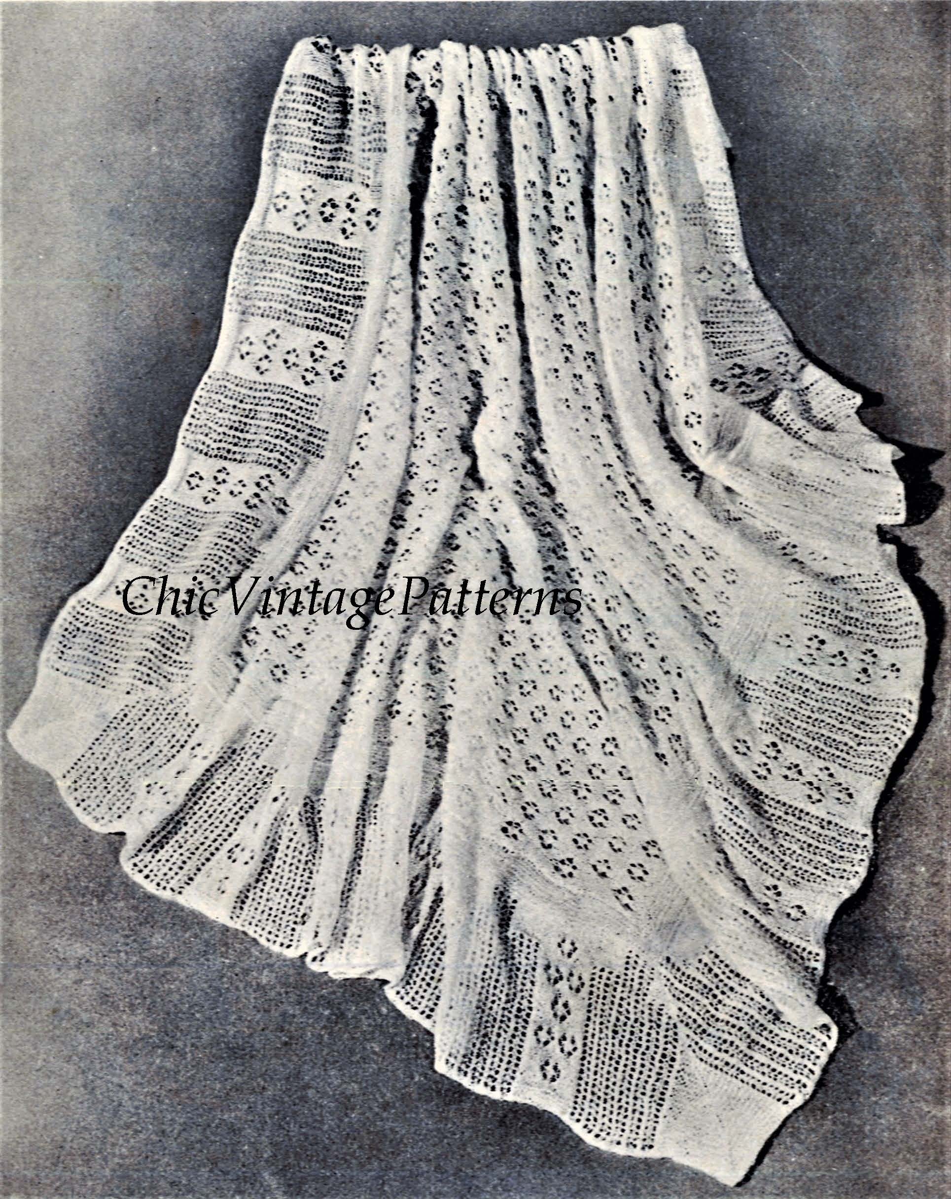 Lace Vintage Baby Shawl Patterns Shetland Shawls Knitting Pattern