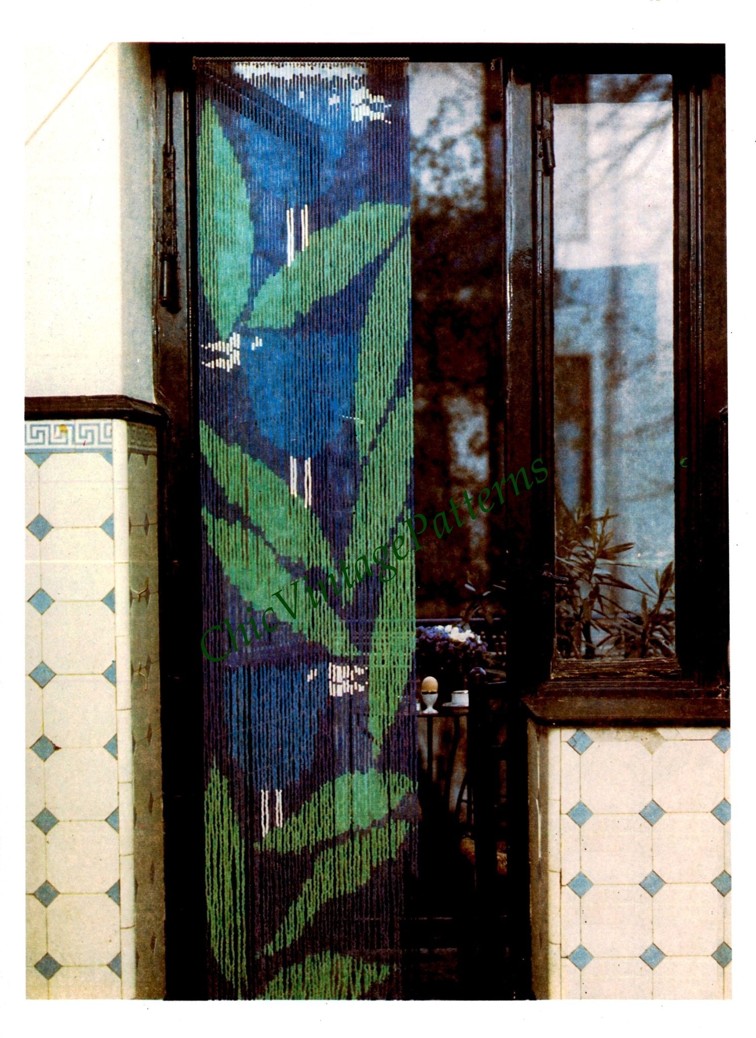 Beaded Door Curtain Pattern Home Decor Chicvintagepatterns