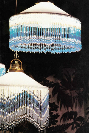Beaded Lampshade Trim Patterns, Pendant Shades, Instant Download