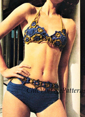 Crochet Bikini Pattern, Attractive Bikini,  Instant Download