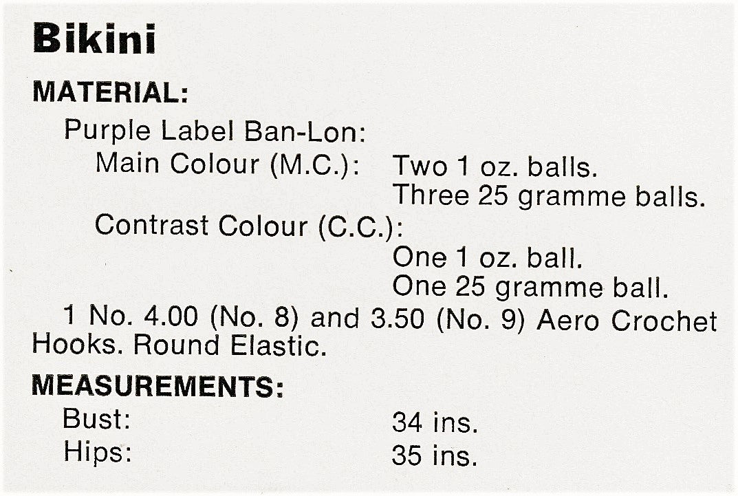 Crochet Bikini Pattern, Attractive Bikini,  Instant Download