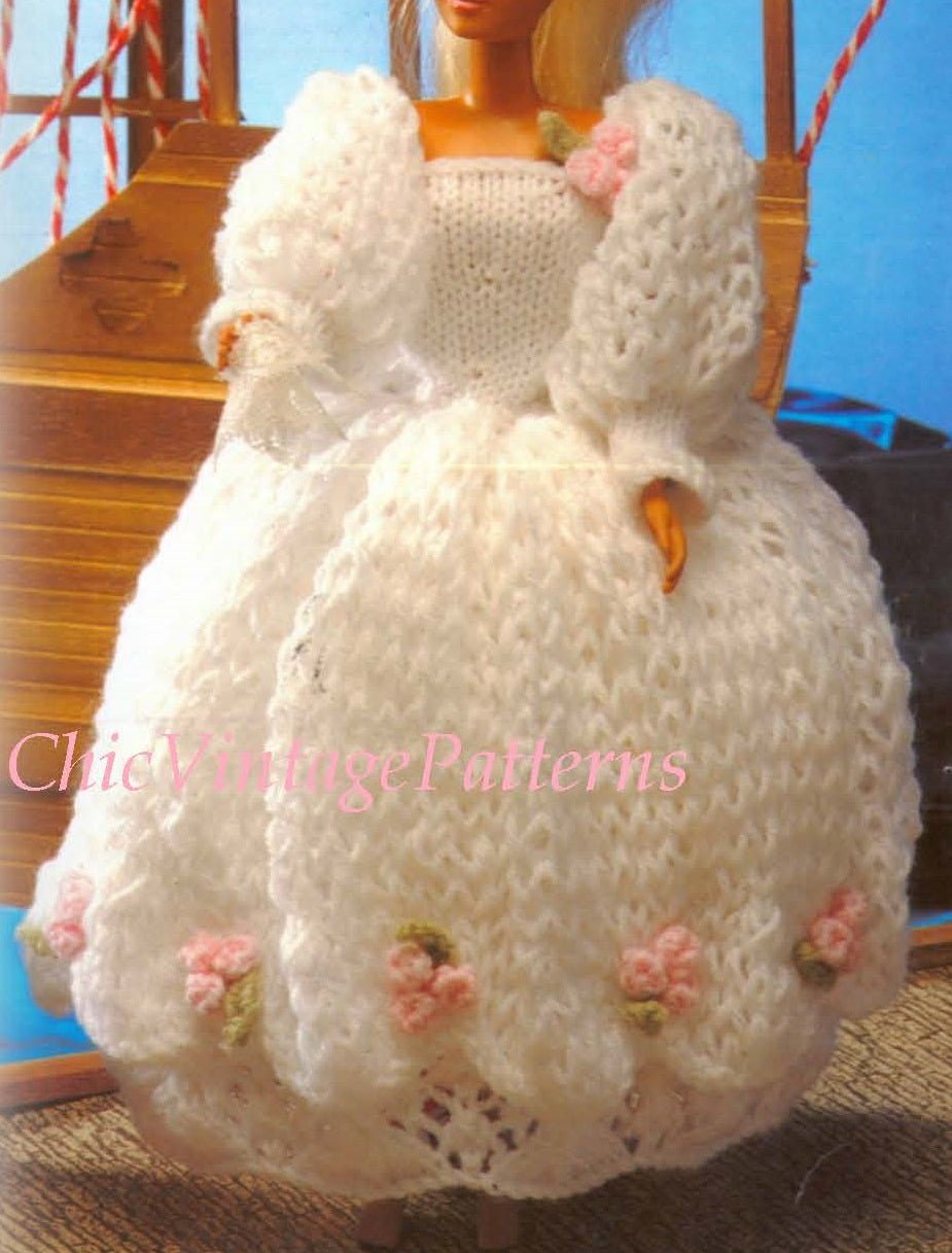 Knitted cheap barbie clothes