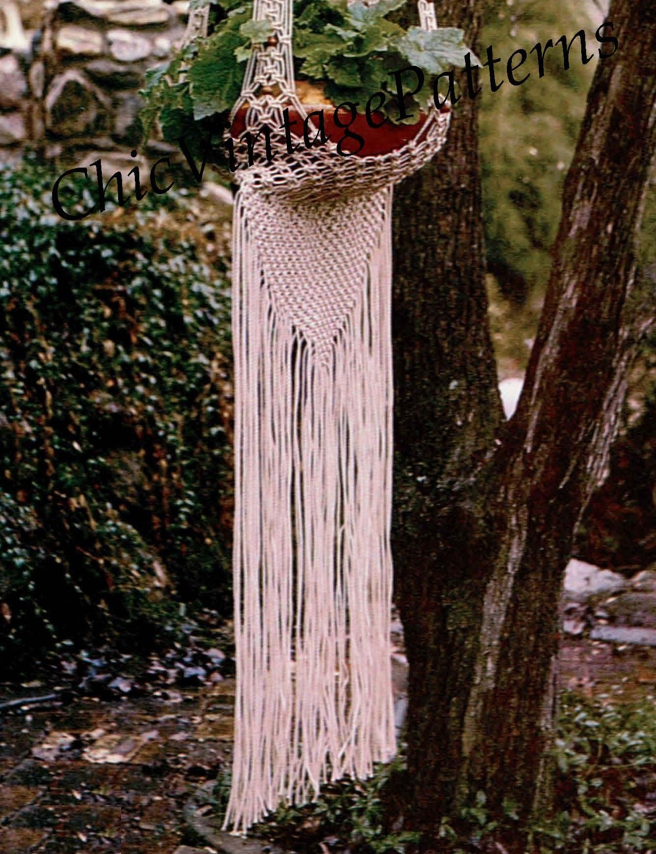 driftwood macrame plant hanger Macrame Plant Hanger Pattern