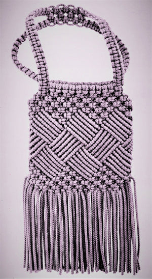 Macrame Shoulder Bag Pattern, Ladies Accessory, Instant Download