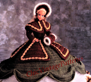 Christmas Doll's Dress Pattern, 11.1/2 inch Doll, Digital Download