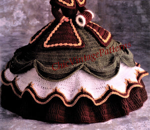 Christmas Doll's Dress Pattern, 11.1/2 inch Doll, Digital Download