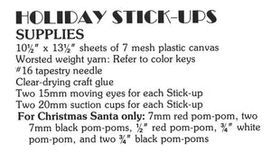 Plastic Canvas Christmas Santa Pattern, Instant Download