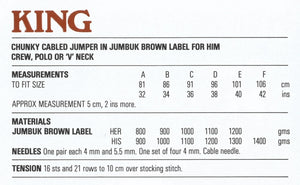 Knitted Sweater Pattern, Men's Chunky Cable, Instant Download Knitting Pattern