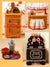 Vintage Dolls House Kitchen Pattern, Crochet Furniture, 11.1/2 inch Doll, Digital Download