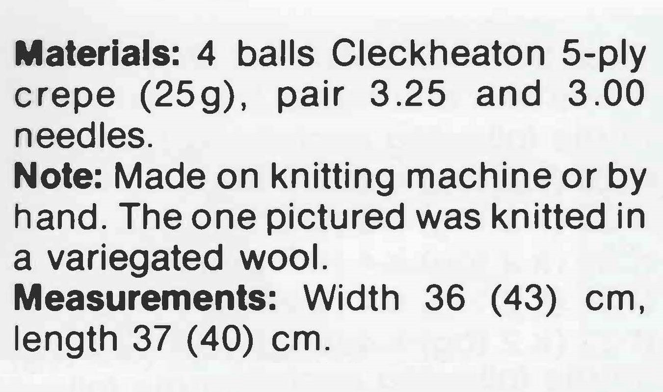 Easy- to-Knit Dog Coat Pattern, Small Dog, Instant Download