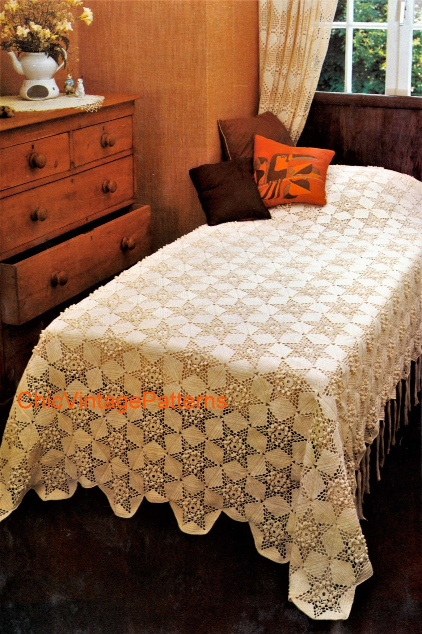 Vintage Crochet Bedspread Patterns Vintage Sweethearts Blanket