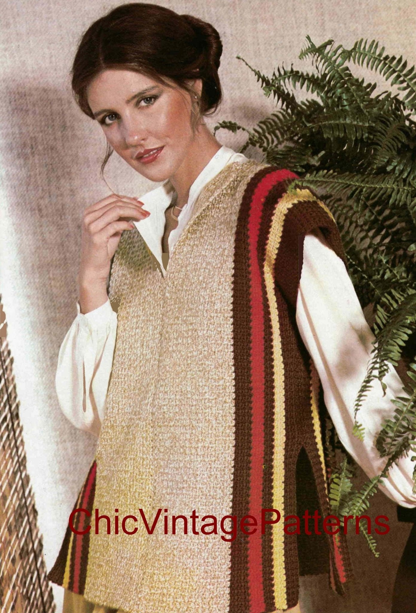 Easy-To-Crochet Ladies Tabard Pattern, Digital Download