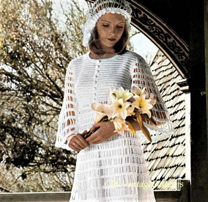 Vintage Crochet Wedding Dress Pattern