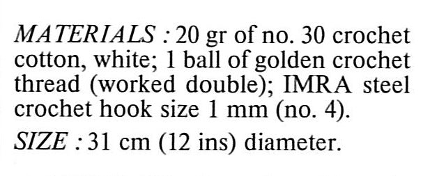 Crochet Swan Doily Pattern, Table Centrepiece, Digital Download